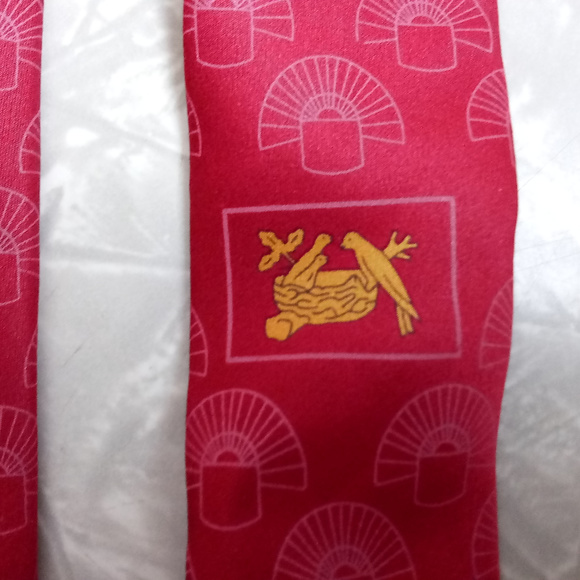 ❤💋Lanvin Paris + Nestle 100% Silk Tie made in France - Picture 4 of 5